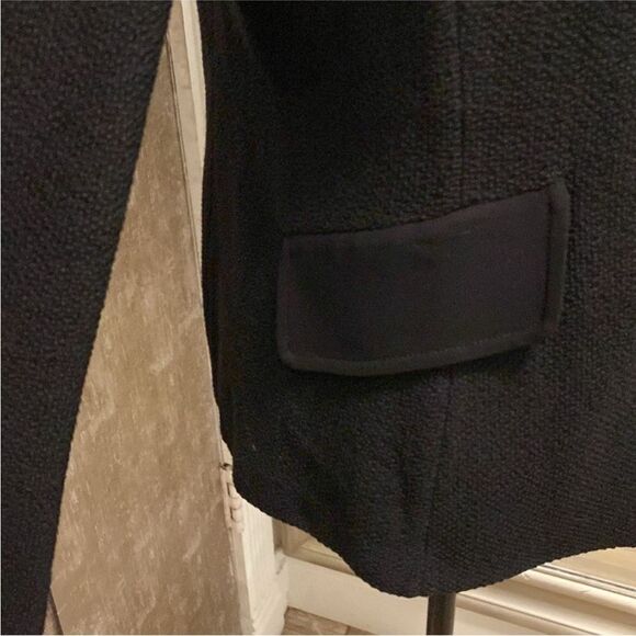 St.John Caviar Elegant Black wool/rayon Women's Blazer, US10 - Picture 5 of 11